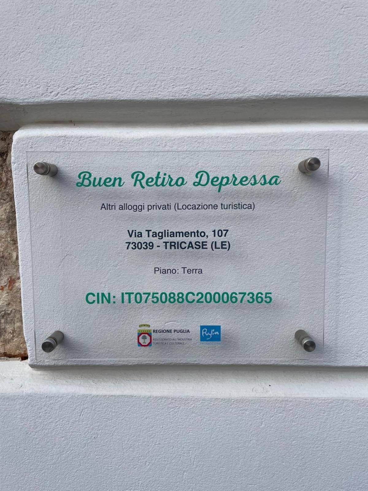 Buen Retiro - Casa Vacanze Depressa Екстериор снимка